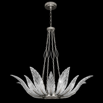 Plume Eight Light Pendant in Silver/White ''Plumes'' (48|894040-11ST)