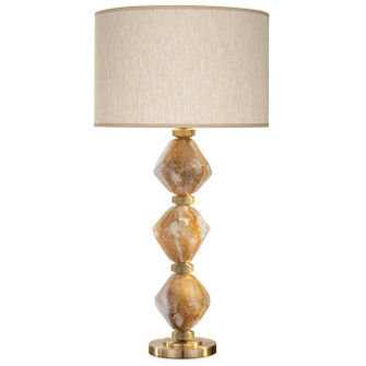 Natural Inspirations One Light Table Lamp in Natural Quartz Blown Glass w/Beige Shade (48|900010-22ST)