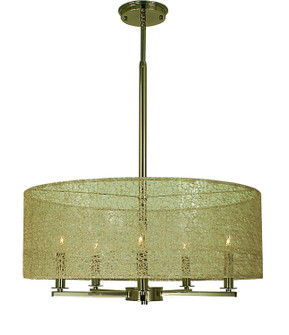 Chloe Five Light Chandelier in Polished Nickel (8|1219 PN)