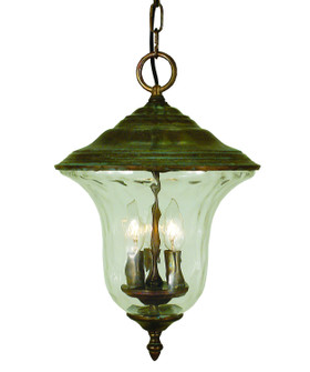 Hartford Three Light Exterior Ceiling Mount in Raw Copper (8|1228 RC)