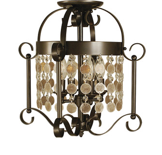 Naomi Four Light Flush / Semi-Flush Mount in Brushed Nickel (8|2927 BN)