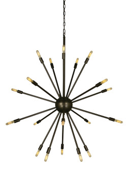 Simone 24 Light Foyer Chandelier in Antique Brass (8|4398 AB)