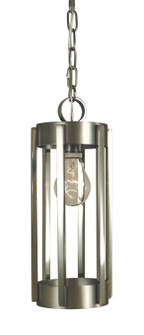 Pantheon One Light Pendant in Satin Pewter w/Polished Nickel (8|4661 SP/PN)