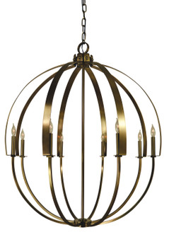 Luna Eight Light Foyer Chandelier in Matte Black (8|4728 MBLACK)