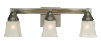 Mercer Three Light Wall Sconce in Satin Pewter w/Polished Nickel (8|4773 SP/PN)