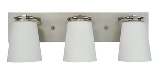 Mercer Three Light Bath in Satin Pewter w/Polished Nickel (8|4853 SP/PN/WH)