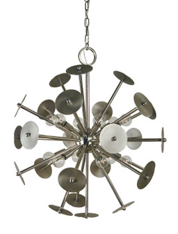 Apogee 12 Light Chandelier in Polished Nickel with Satin Pewter Accents (8|4976 PN/SP)
