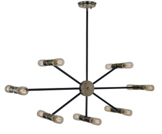Nebula 14 Light Chandelier in Polished Nickel w/Matte Black Accents (8|5088 PN/MBLACK)