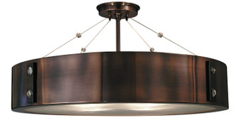 Oracle Four Light Flush / Semi-Flush Mount in Roman Bronze w/Ebony Accents (8|5394 RB/EB)