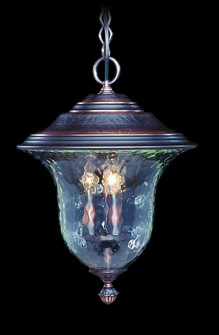 Carcassonne Three Light Exterior Ceiling Mount in Raw Copper (8|8331 RC)