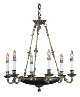 Napoleonic Six Light Chandelier in French Brass (8|8706 FB)