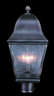 Coeur De Lion Three Light Exterior Post Mount in Raw Copper (8|9591 RC)