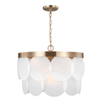 Mellita Six Light Pendant in Satin Brass (454|5102506-848)