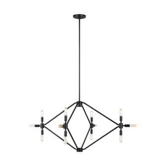 Wyn 12 Light Chandelier in Midnight Black (454|5206712-112)