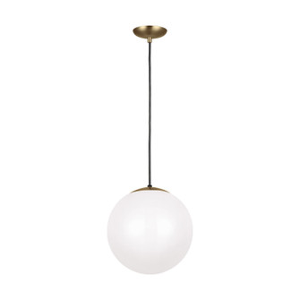 Leo - Hanging Globe One Light Pendant in Satin Brass (454|6024-848)