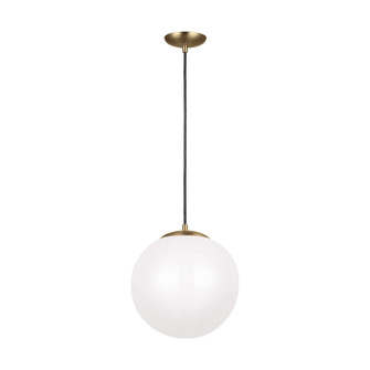 Leo - Hanging Globe LED Pendant in Satin Brass (454|602493S-848)