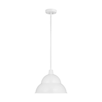 Barn Light One Light Outdoor Pendant in White (454|6236701EN3-15)