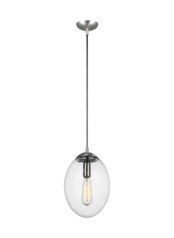 Leo - Hanging Globe One Light Pendant in Satin Aluminum (454|6601801EN7-04)