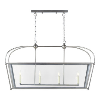 Charleston Four Light Linear Foyer in Antique Brushed Nickel (454|6691004-965)
