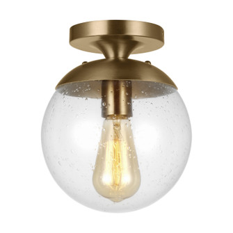 Leo - Hanging Globe One Light Wall / Ceiling Semi-Flush Mount in Satin Brass (454|7501801EN7-848)