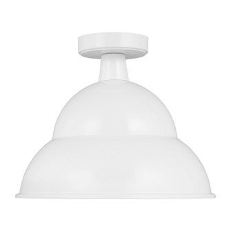 Barn Light One Light Outdoor Flush Mount in White (454|7836701-15)