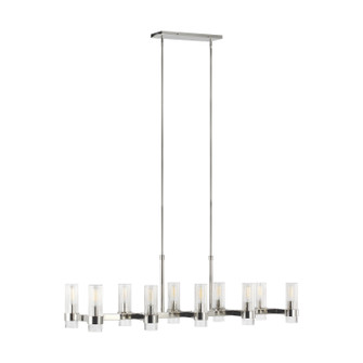 Geneva Ten Light Chandelier in Polished Nickel (454|CC13810PN)