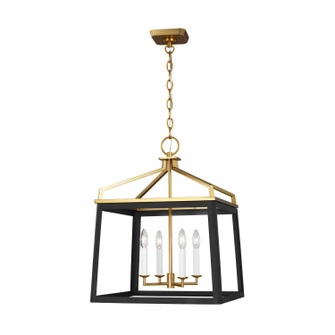 Carlow Four Light Lantern in Midnight Black (454|CC1554MBKBBS)