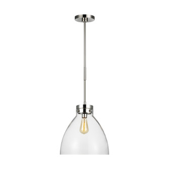 Garrett One Light Pendant in Polished Nickel (454|CP1121PN) Garrett One Light Pendant in Polished Nickel (454|CP1121PN)