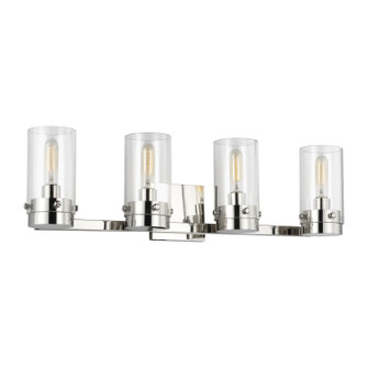 Garrett Four Light Vanity in Polished Nickel (454|CW1004PN)