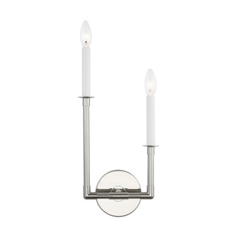 Bayview Two Light Wall Sconce in Polished Nickel (454|CW1102PN)