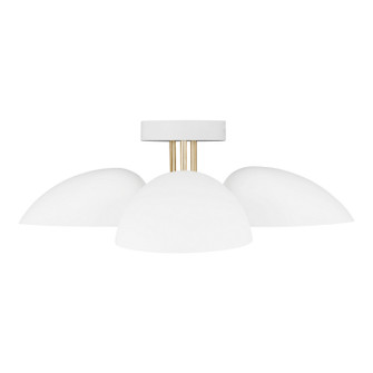 Jane Three Light Flush Mount in Matte White (454|EF1023MWT)