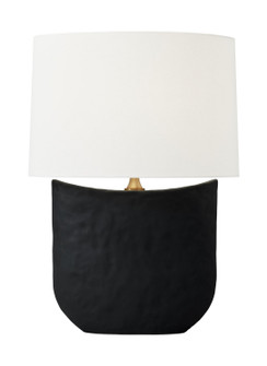 Cenotes One Light Table Lamp in Rough Black Ceramic (454|HT1031RBC1)