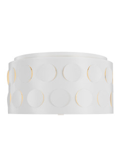 Dottie Three Light Flush Mount in Matte White (454|KSF1013MWT)