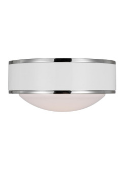 Monroe LED Flush Mount in Polished Nickel (454|KSF1061PNGW)