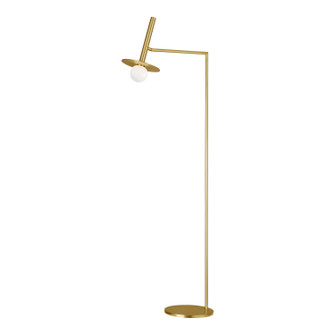 Nodes One Light Floor Lamp in Burnished Brass (454|KT1011BBS2)