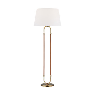 Katie One Light Floor Lamp in Time Worn Brass (454|LT1031TWB1)