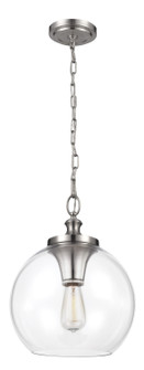 Tabby One Light Pendant in Brushed Steel (454|P1307BS)