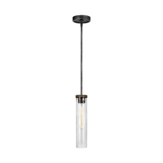 Angelo One Light Pendant in Distressed Weathered Oak / Slate Grey Metal (454|P1510DWK/SGM)