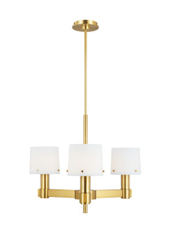 Palma Three Light Chandelier in Burnished Brass (454|TC1123BBS)