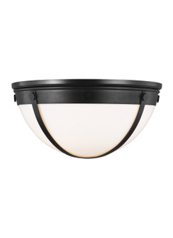 Logan Two Light Flush Mount in Aged Iron (454|TF1012AI)