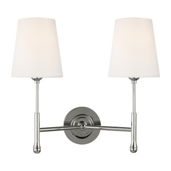 Capri Two Light Wall Sconce in Polished Nickel (454|TW1012PN)