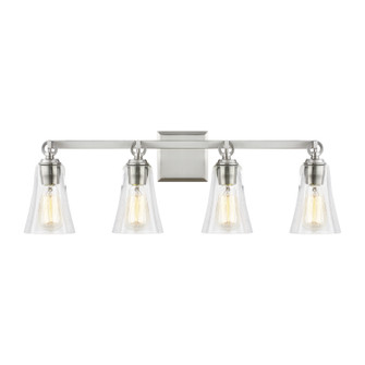 Monterro Four Light Vanity in Satin Nickel (454|VS24704SN)