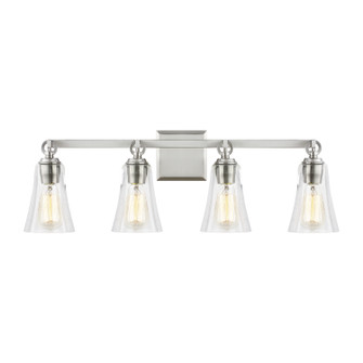 Monterro Four Light Vanity in Satin Nickel (454|VS24704SN)