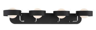 Lift Off Four Light Bath in Sand Coal and Polished Nickel (42|P1564-729)