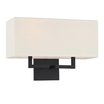 Sconce Two Light Wall Mount in Coal Black (42|P472-66A)
