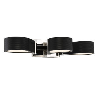 Side Step LED Bath in Polished Nickel And Coal (42|P5343-572-L)
