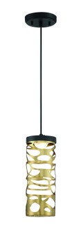 Golden Eclipse LED Mini Pendant in Coal And Honey Gold (42|P935-688-L)