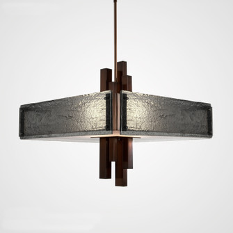 Carlyle Four Light Chandelier in Oil Rubbed Bronze (404|CHB0033-0A-RB-SG-001-E2)