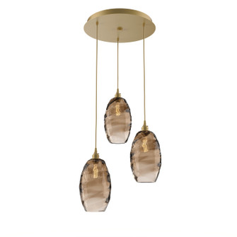 Ellisse Pendant in Gilded Brass (404|CHB0035-03-GB-OB-C01-E2)