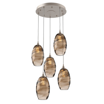 Ellisse Five Light Pendant in Beige Silver (404|CHB0035-05-BS-OB-C01-E2)
